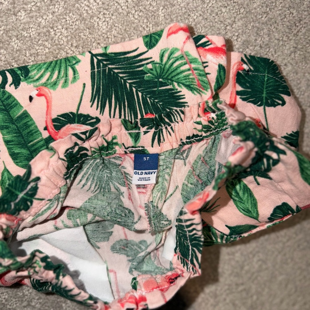 Kids Tropical Flamingo Matching Set Size 5T - Picture 5 of 8